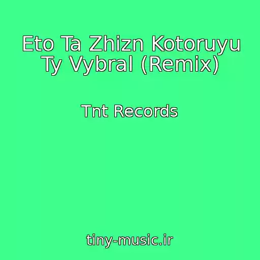 کاور آهنگ Eto Ta Zhizn Kotoruyu Ty Vybral (Remix) از Tnt Records