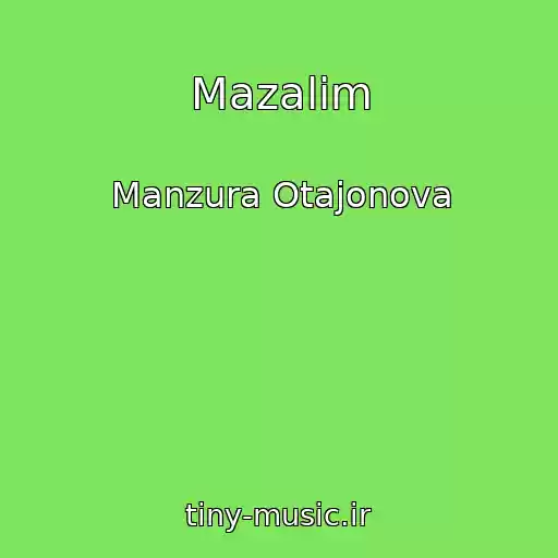 کاور آهنگ Mazalim از Manzura Otajonova
