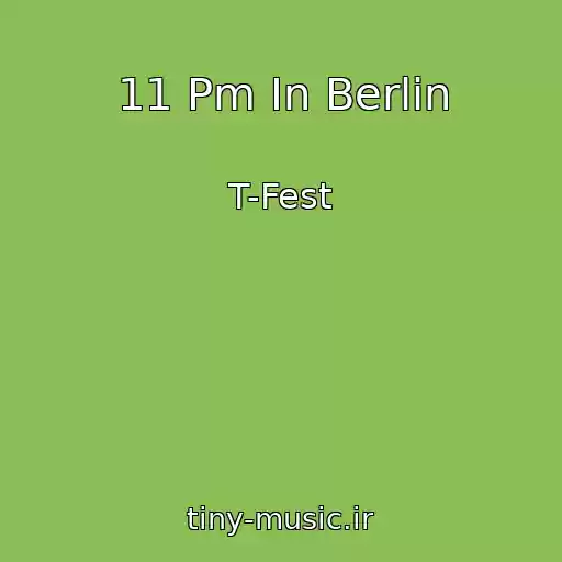 کاور آهنگ 11 Pm In Berlin از T-Fest