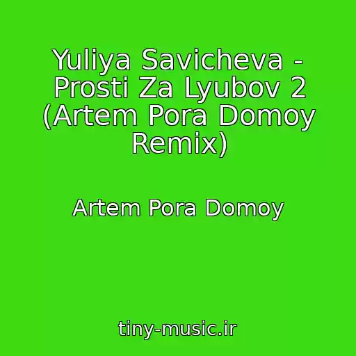 کاور آهنگ Yuliya Savicheva - Prosti Za Lyubov 2 (Artem Pora Domoy Remix) از Artem Pora Domoy