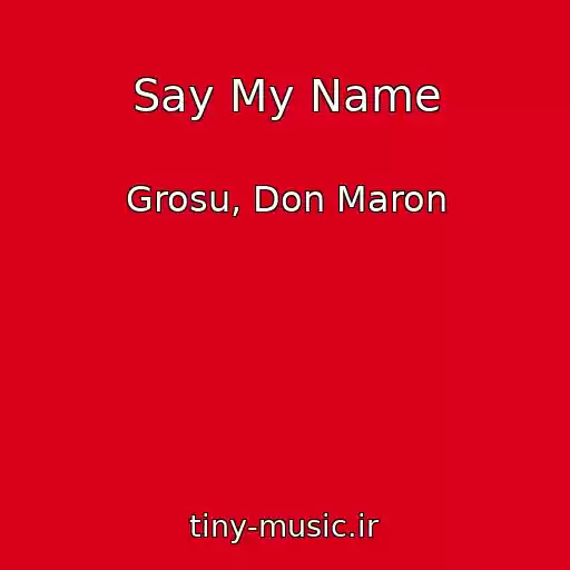 کاور آهنگ Say My Name از Grosu, Don Maron