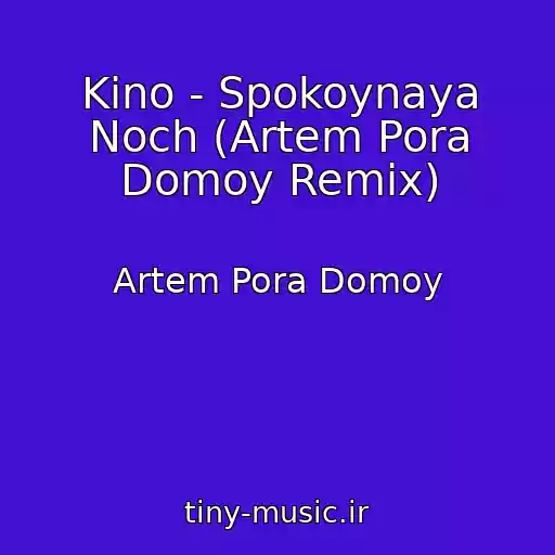 کاور آهنگ Kino - Spokoynaya Noch (Artem Pora Domoy Remix) از Artem Pora Domoy
