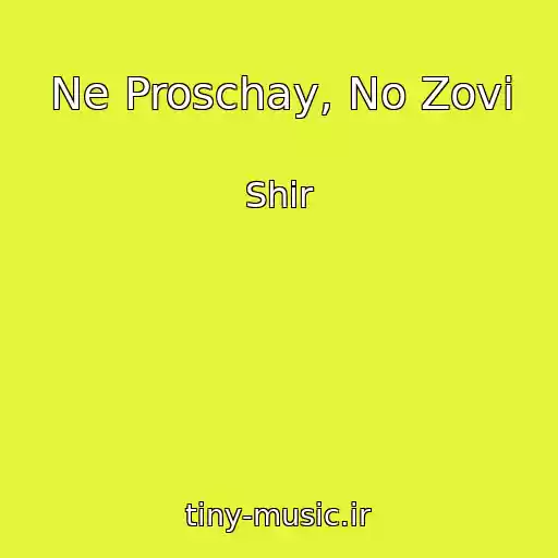 کاور آهنگ Ne Proschay, No Zovi از Shir