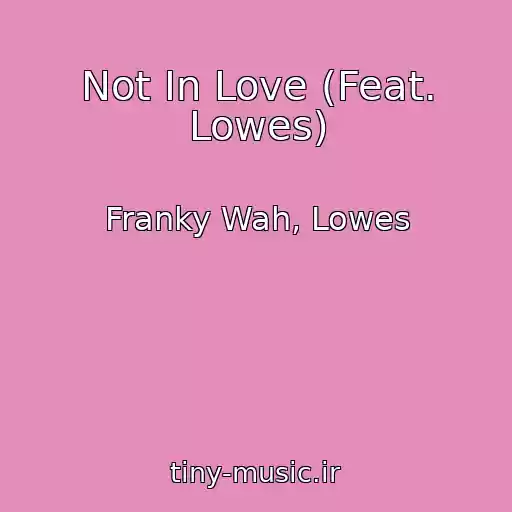 کاور آهنگ Not In Love (Feat. Lowes) از Franky Wah, Lowes