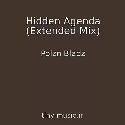 کاور آهنگ Hidden Agenda (Extended Mix) از Polzn Bladz