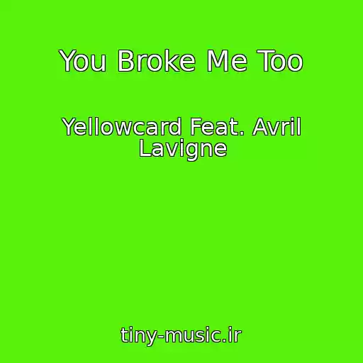 کاور آهنگ You Broke Me Too از Yellowcard Feat. Avril Lavigne