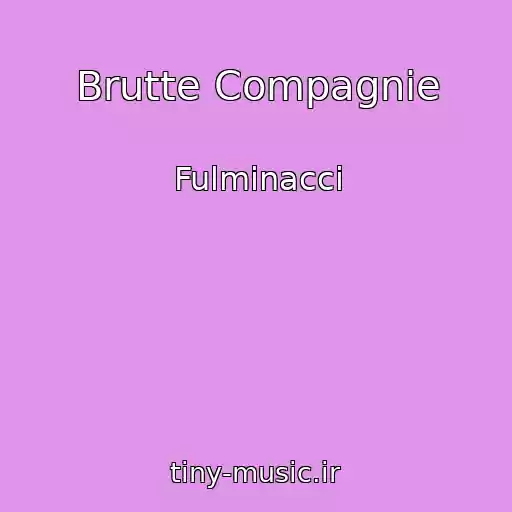 کاور آهنگ Brutte Compagnie از Fulminacci