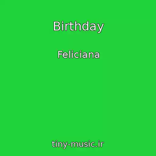 کاور آهنگ Birthday از Feliciana