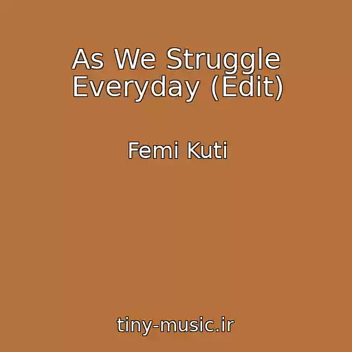 کاور آهنگ As We Struggle Everyday (Edit) از Femi Kuti