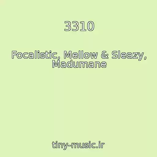 کاور آهنگ 3310 از Focalistic, Mellow & Sleazy, Madumane