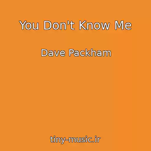 کاور آهنگ You Don't Know Me از Dave Packham