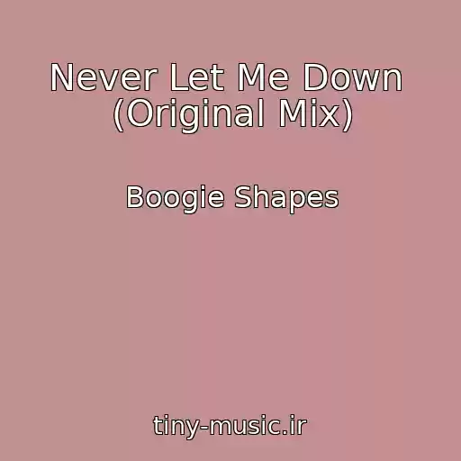 کاور آهنگ Never Let Me Down  (Original Mix) از Boogie Shapes