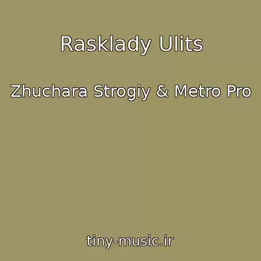 کاور آهنگ Rasklady Ulits از Zhuchara Strogiy & Metro Pro