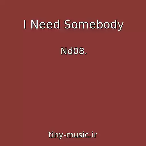 کاور آهنگ I Need Somebody از Nd08.