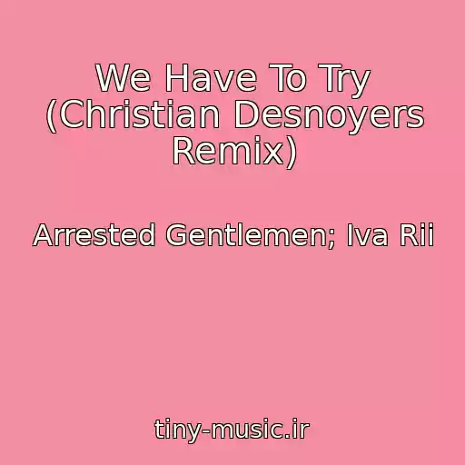 کاور آهنگ We Have To Try (Christian Desnoyers Remix) از Arrested Gentlemen; Iva Rii
