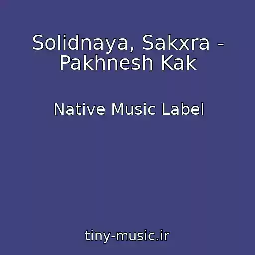 کاور آهنگ Solidnaya, Sakxra - Pakhnesh Kak از Native Music Label
