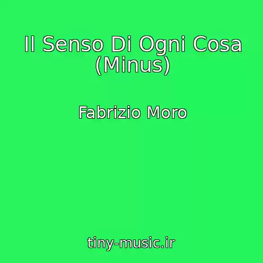 کاور آهنگ Il Senso Di Ogni Cosa (Minus) از Fabrizio Moro