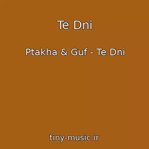 کاور آهنگ Te Dni از Ptakha & Guf - Te Dni