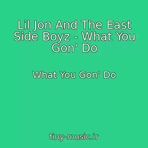 کاور آهنگ Lil Jon And The East Side Boyz - What You Gon' Do از What You Gon' Do