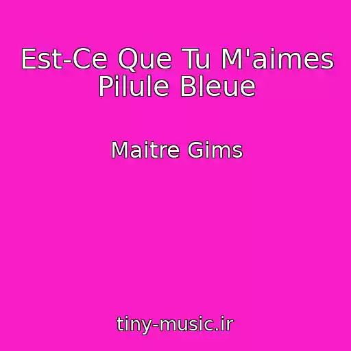 کاور آهنگ Est-Ce Que Tu M'aimes Pilule Bleue از Maitre Gims