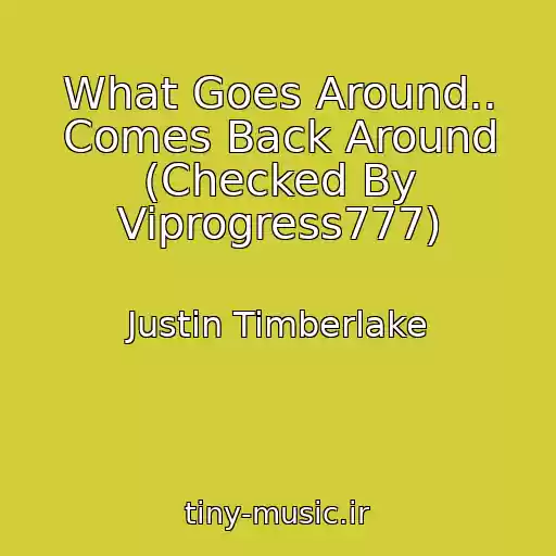 کاور آهنگ What Goes Around.. Comes Back Around (Checked By Viprogress777) از Justin Timberlake