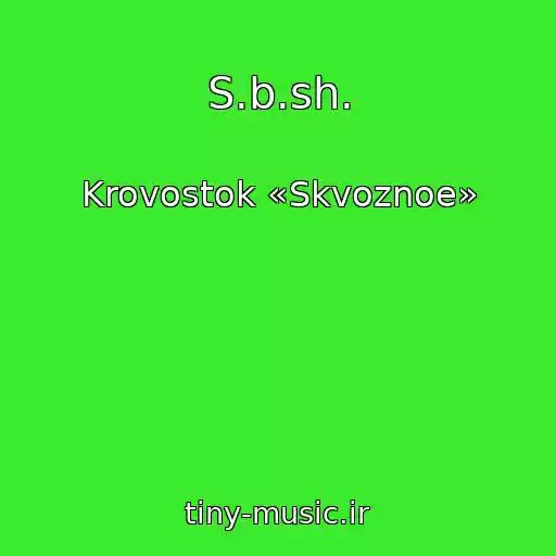 کاور آهنگ S.b.sh. از Krovostok «Skvoznoe»