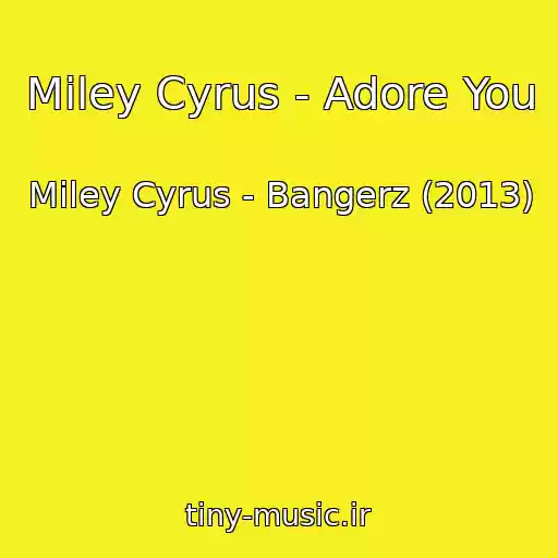 کاور آهنگ Miley Cyrus - Adore You از Miley Cyrus - Bangerz (2013)