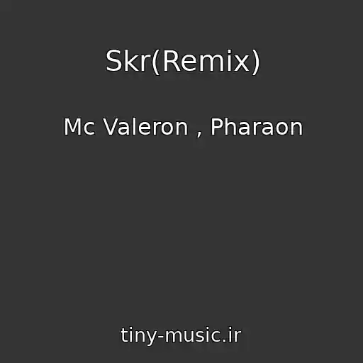 کاور آهنگ Skr(Remix) از Mc Valeron , Pharaon