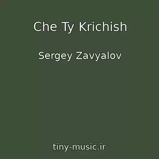 کاور آهنگ Che Ty Krichish از Sergey Zavyalov