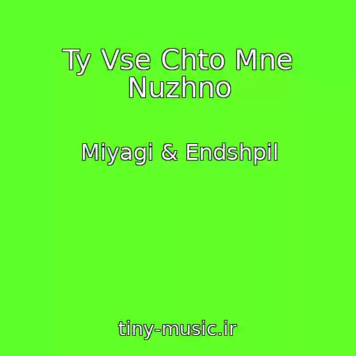 کاور آهنگ Ty Vse Chto Mne Nuzhno از Miyagi & Endshpil