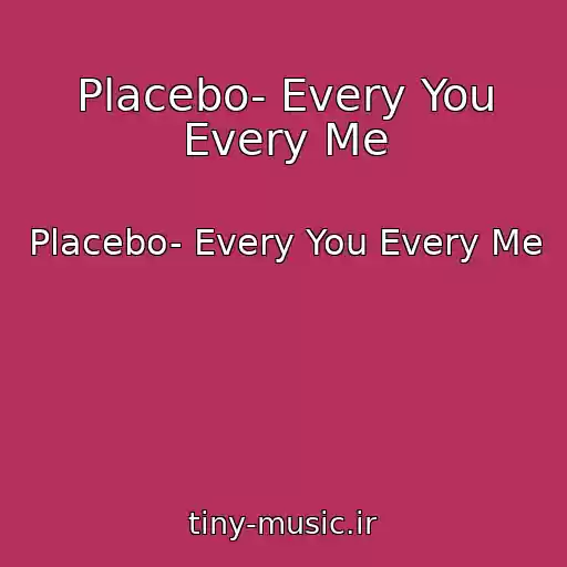 کاور آهنگ Placebo- Every You Every Me از Placebo- Every You Every Me