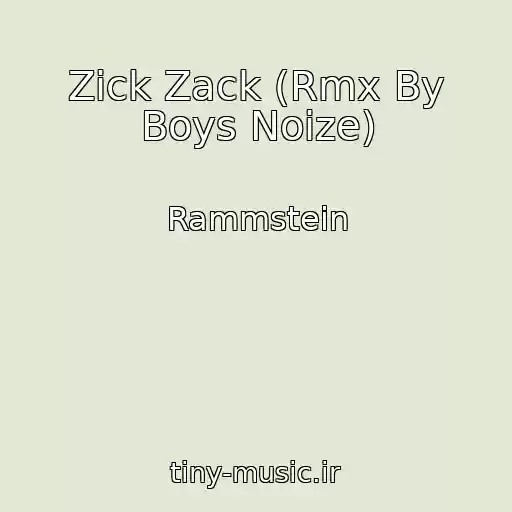 کاور آهنگ Zick Zack (Rmx By Boys Noize) از Rammstein