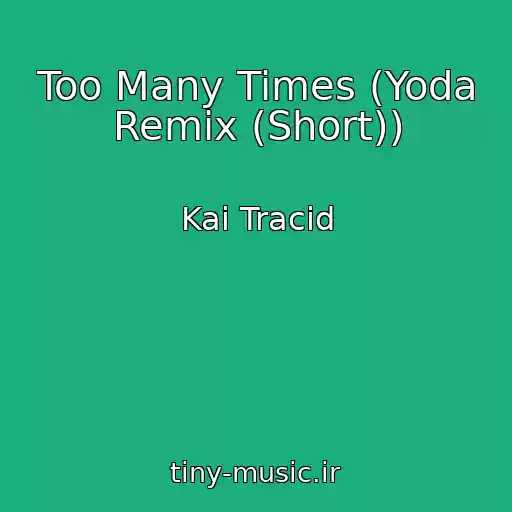 کاور آهنگ Too Many Times (Yoda Remix (Short)) از Kai Tracid