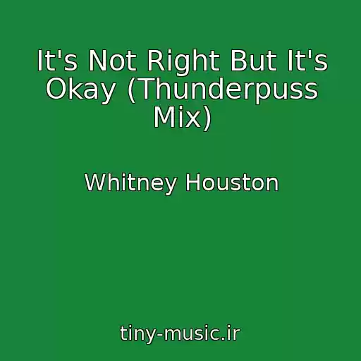 کاور آهنگ It's Not Right But It's Okay (Thunderpuss Mix) از Whitney Houston