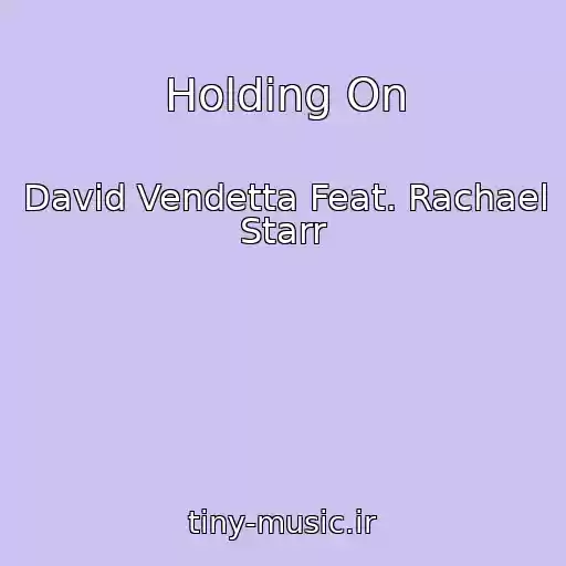 کاور آهنگ Holding On از David Vendetta Feat. Rachael Starr