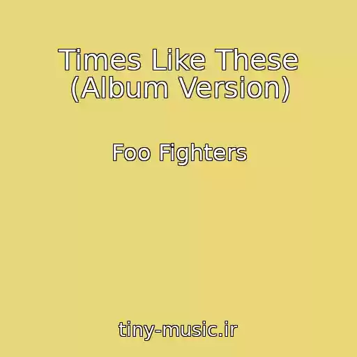 کاور آهنگ Times Like These (Album Version) از Foo Fighters