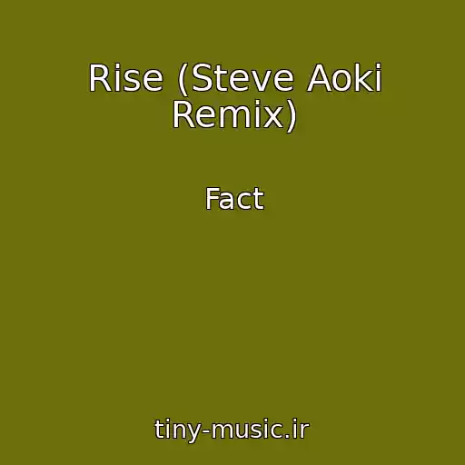 کاور آهنگ Rise (Steve Aoki Remix) از Fact