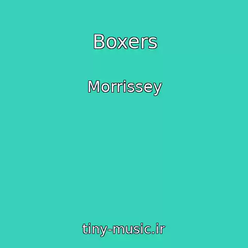 کاور آهنگ Boxers از Morrissey