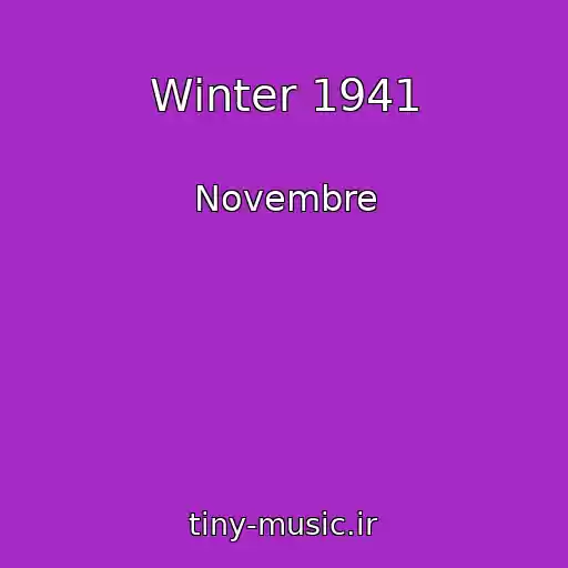 کاور آهنگ Winter 1941 از Novembre