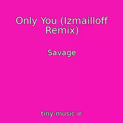 کاور آهنگ Only You (Izmailloff Remix) از Savage