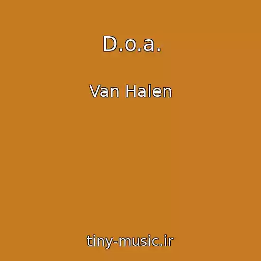 کاور آهنگ D.o.a. از Van Halen