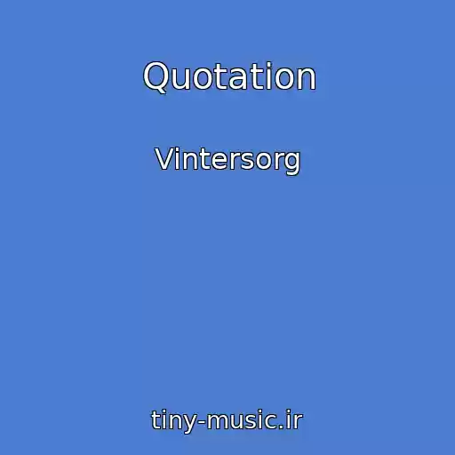 کاور آهنگ Quotation از Vintersorg