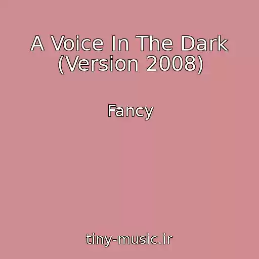 کاور آهنگ A Voice In The Dark (Version 2008) از Fancy