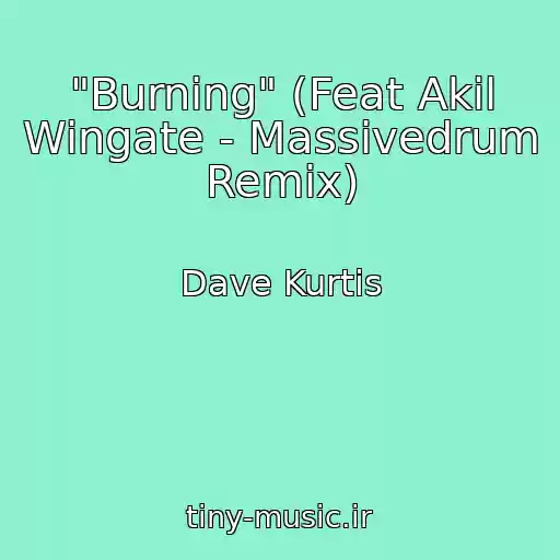 کاور آهنگ "Burning" (Feat Akil Wingate - Massivedrum Remix) از Dave Kurtis
