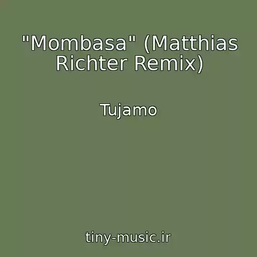 کاور آهنگ "Mombasa" (Matthias Richter Remix) از Tujamo