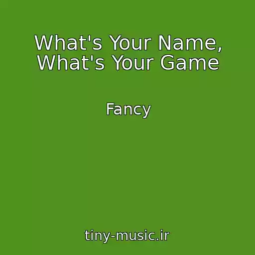 کاور آهنگ What's Your Name, What's Your Game از Fancy