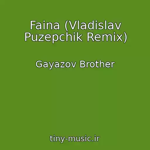کاور آهنگ Faina (Vladislav Puzepchik Remix) از Gayazov Brother