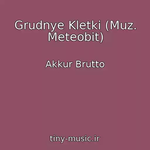 کاور آهنگ Grudnye Kletki (Muz. Meteobit) از Akkur Brutto