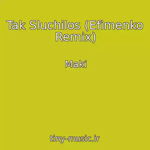 کاور آهنگ Tak Sluchilos (Efimenko Remix) از Maki
