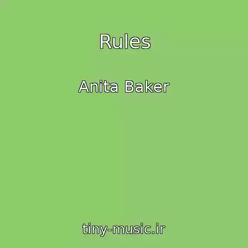 کاور آهنگ Rules از Anita Baker